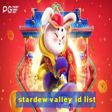 stardew valley id list